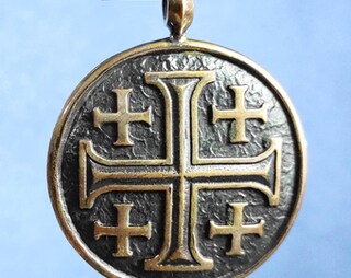 Orecchini Croce Di Gerusalemme In Acciaio Inossidabile – Gioielli Religiosi Cavalieri Templari, Regalo Battesimo E Cresima Per Uomo E Donna