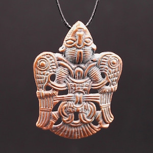 Mayan God Huracán, Heart of Sky, Pagan Mythology Talisman, Pendant Mayan, Aztec Jewelry, Huracán Mayan, PreColumbian Replica Mayan Earrings