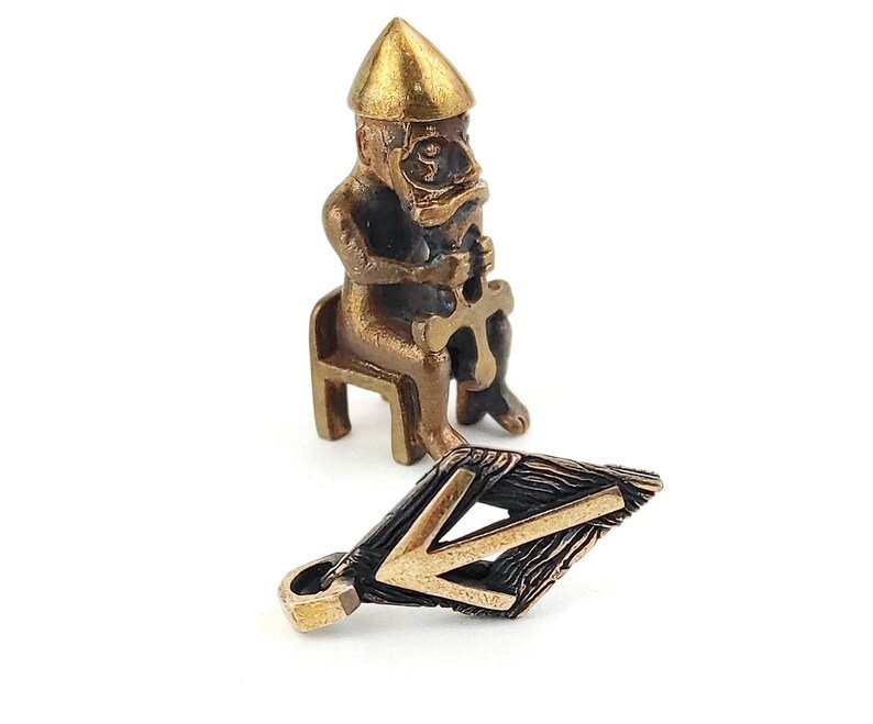 Bronze Tiwaz Rune Pendant – Tyr God Viking Amulet, Viking Protection ...