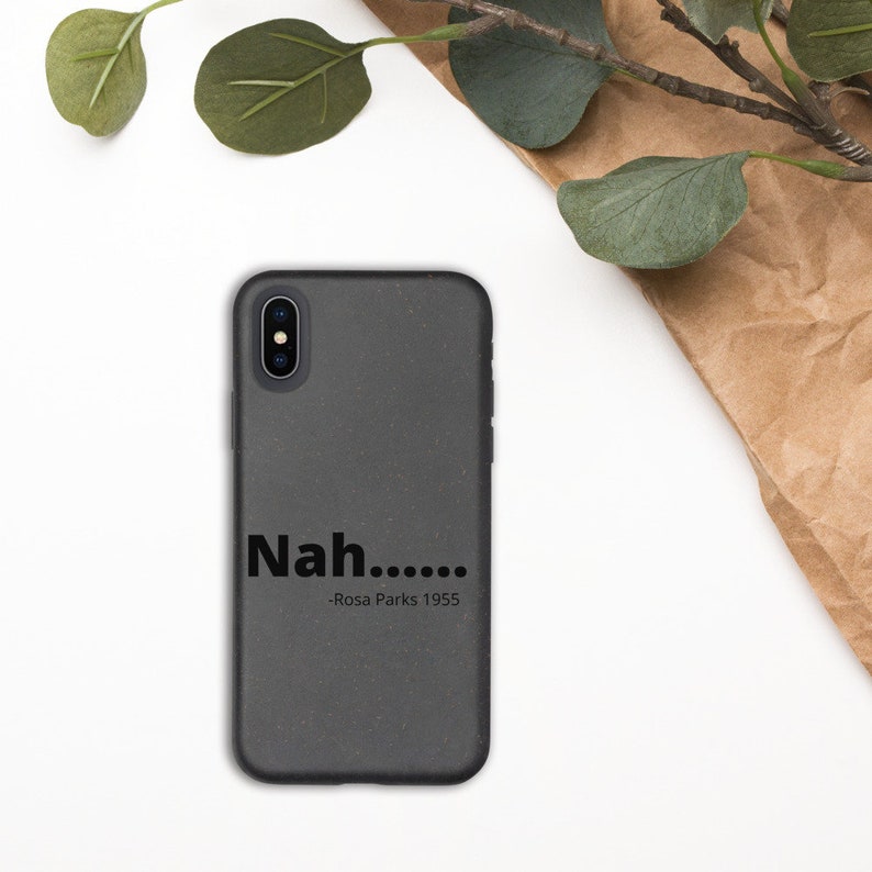 Black history Rosa Parks cute Biodegradable phone case Nah..