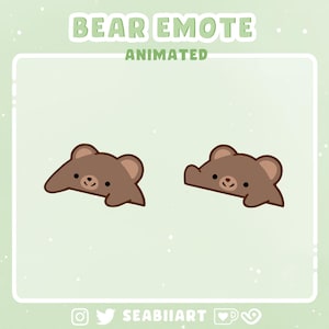 Bear | Animated Bongo Emote for Twitch, Discord and Youtube | 2 Different Speeds | P2U Emote