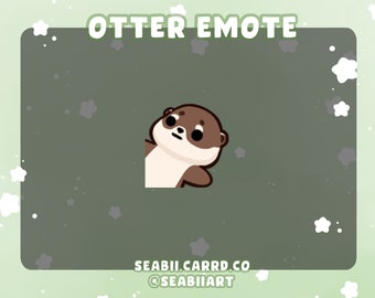 Otter | Life Tired  Emote for Twitch, Discord and Youtube | P2U Emote