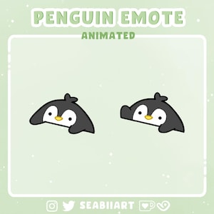 Penguin | Animated Bongo Emote for Twitch, Discord and Youtube | 2 Different Speeds | P2U Emote