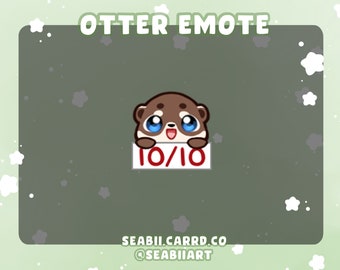 Otter | 10/10 emote for Twitch, Discord and Youtube | P2U Emote