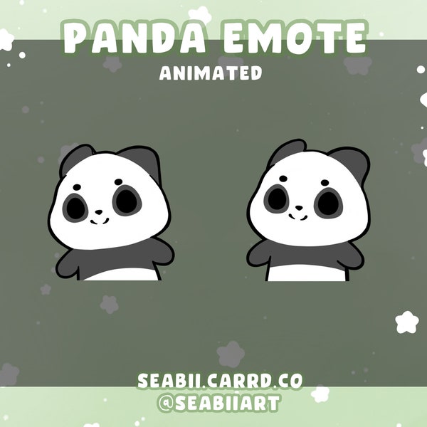 Panda | Animated Wiggle Dance Emote for Twitch, Discord and Youtube | 2 Different Speeds | P2U Emote