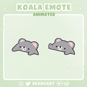 Koala | Animated Bongo Emote for Twitch, Discord and Youtube | 2 Different Speeds | P2U Emote