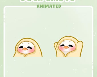 Geanimeerde Duck-emote: dekentje Comfy Dance, Twitch/Discord/Youtube (digitale download)