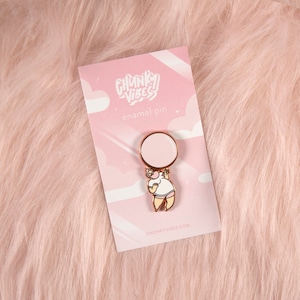 Bubblegum Gay Bear Copper Hard Enamel Pin image 1