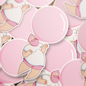 Bubblegum Gay Bear Sticker | LGBTQ Sticker | Gay Pride Sticker | Gay Friendly Art