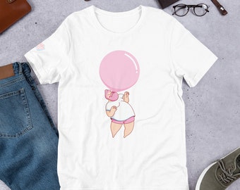 Bubblegum Gay Bear Short-Sleeve Unisex T-Shirt  |  Gay Pride  |  LGBQT Pride Shirt