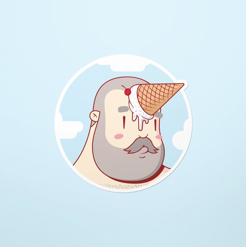 Holographic Ice Cream Gay Bear Sticker LGBTQ Sticker Gay Etsy