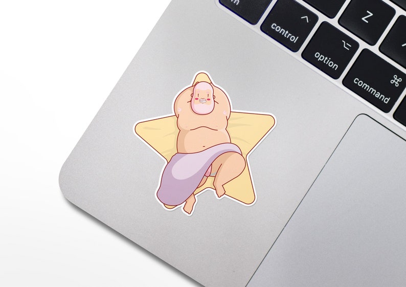 May include: A cartoon illustration of a person relaxing on a yellow star-shaped towel. The person is wearing a pink towel and has a pink face mask on.