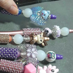 Diamond Painting Stift, schmale Spitze, süße Silikon Tierchen, Axolotl,Eule,Rentier, Unikate, fester Metall Einzelsetzer,DP Stift, Geschenk