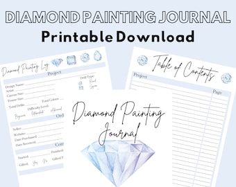 Diamond Painting Log Book: A Simple Journal And Notebook To Track Diamond  Painting Projects, Orders And Missions