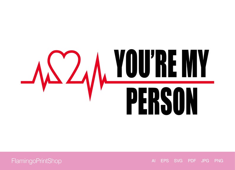 Download Youre My Person Greys Anatomy Logo Printable T-shirt /Wall | Etsy