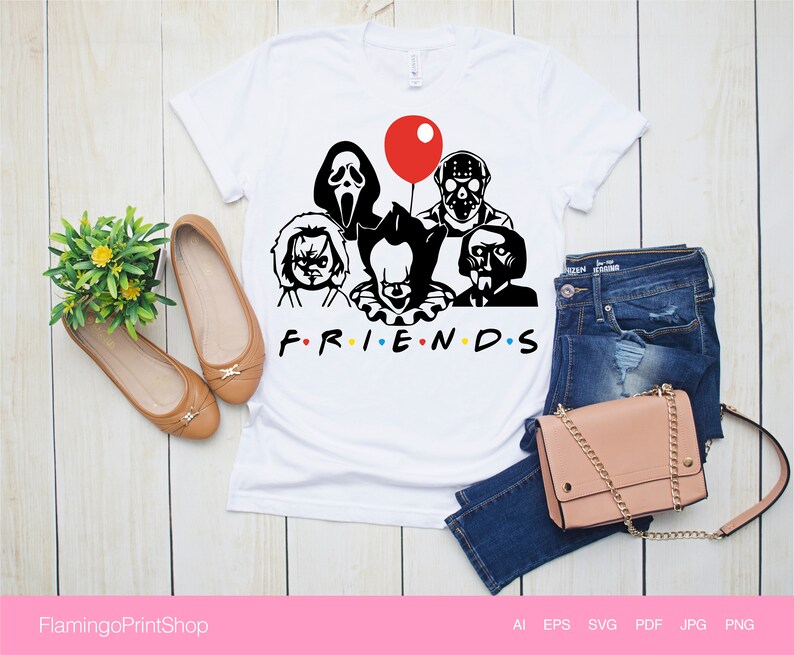 Free Free 263 Friends Horror Shirt Svg SVG PNG EPS DXF File