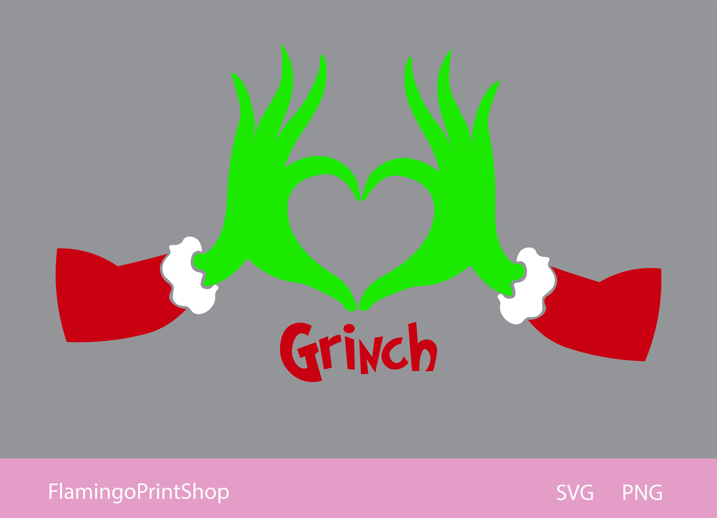 Grinch Hands Heart SVG PNG / Christmas Grinch / Sublimation | Etsy