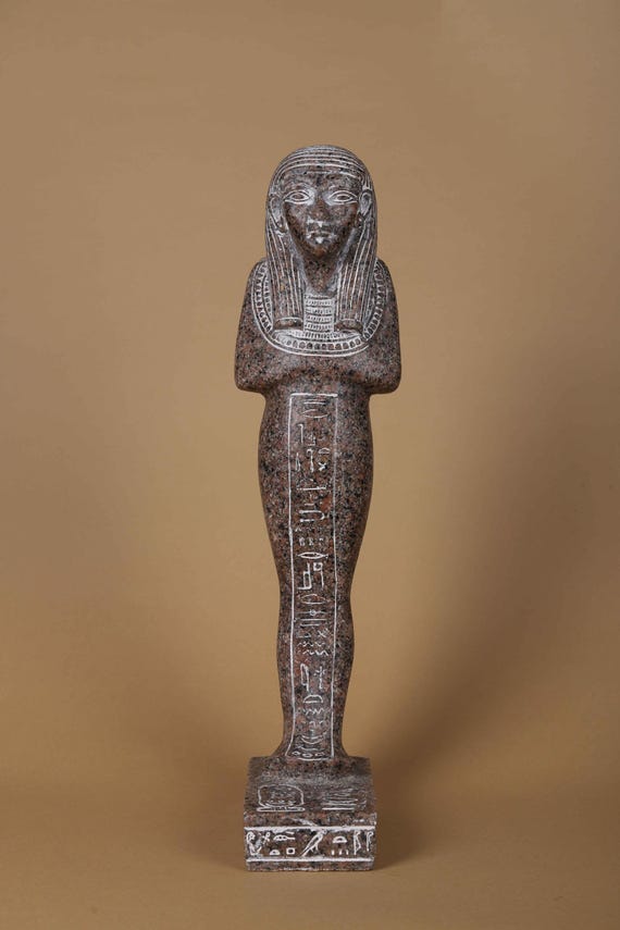 アンティーク　古代エジプト　ファラオ石像　置物 ファラオの彫像 希少な古代エジプトの遺物 石造アンティーク