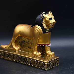 Rare Sekhmet God Statue – Ancient Pharaonic Egyptian Stone Antique B.C Collectible Egyptian Antiquities Decor