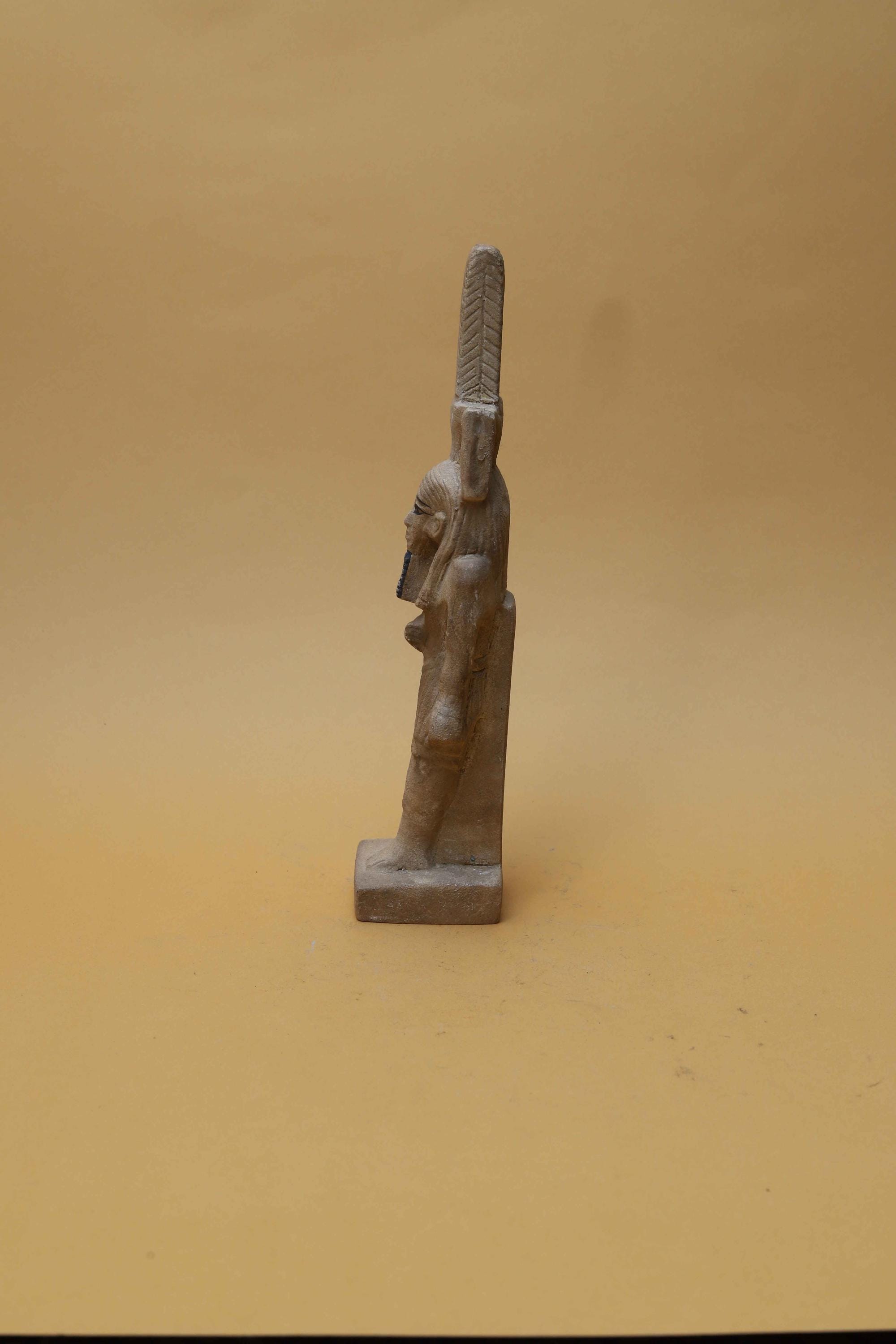 エジプト風神像 石製 彫刻 手作りのネフェルテム神像 - ユニークなファラオの石彫刻、エジプト風