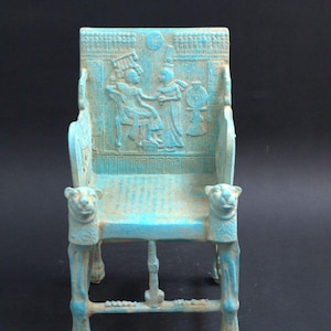 Ancient Egyptian Antiquities Statue Throne of King Tutankhamun Stone Antiques Rare Pharaonic Antique B.C Collectible Decor