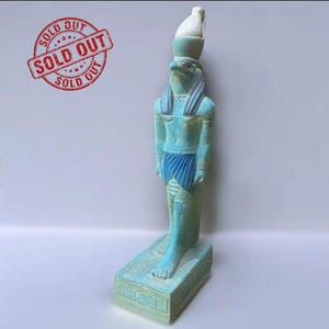 Statue of Falcon Horus Ancient Egyptian Antiquities God Rare B.C Antique Pharaonic Stone Antiques Collectible Egypt Sculpture