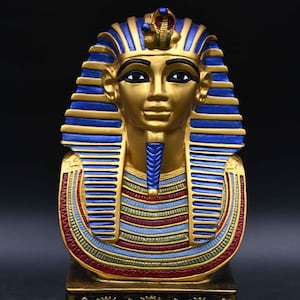 King Tutankhamun Rare Antique Statue | Ancient Egyptian Antiquities B.C Stone Pharaonic Antiques | Unique Collectible