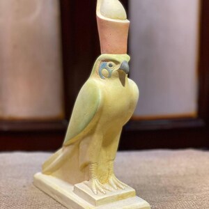 Horus Egyptian Statue | Handcrafted Stone Pharaoh Sculpture | Ancient Egypt Decor | Unique Gift Idea