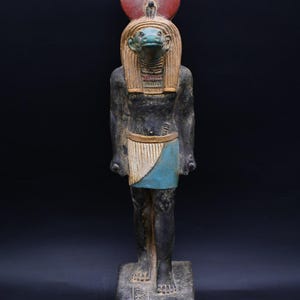 Egyptian Antiquities Statue  sobek Goddess Rare Ancient  | Antique B.C Pharaonic Stone Antiques | Unique Handcrafted Artifact