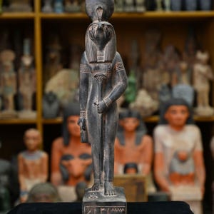 Ancient Egyptian Antiquities Statue –  Horus God B.C – Rare Antique Pharaonic Stone Sculpture Antiques Collectible Decor