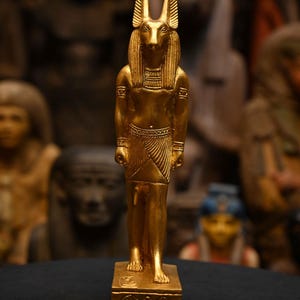 Ancient Egyptian Antiquities Seth God Statue | Rare Antique B.C Pharaonic Stone Antiques | Handcrafted Egyptian Art Decor