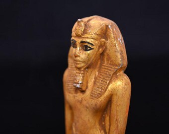 アンティーク　古代エジプト　ファラオ石像　置物 希少な古代エジプトの遺物像 - 紀元前エジプトのラムセス王のファラオ