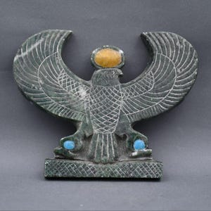 Horus Egyptian Statue | Handcrafted Stone Pharaoh Sculpture | Ancient Egypt Decor | Unique Gift Idea