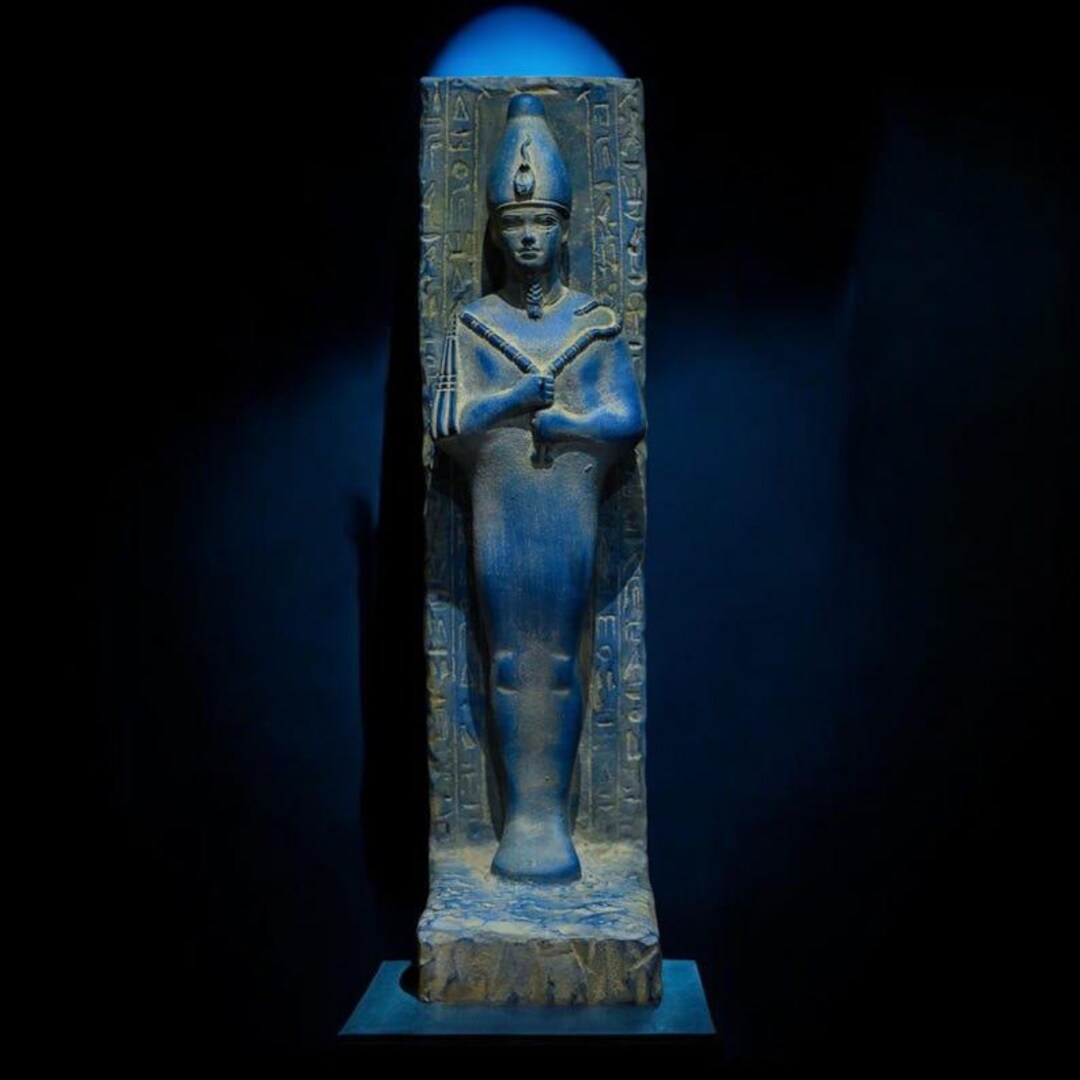Rare Blue Stone Osiris Statue: Ancient Egyptian God of Afterlife - Etsy