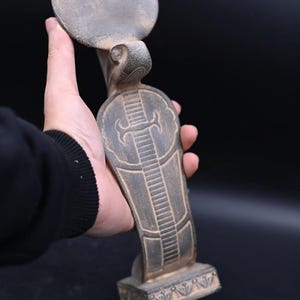 Majestic Uraeus Cobra Statue - Handcrafted Egyptian Protection Deity Replica, Authentic BC Egyptian Art -Made in Egypt