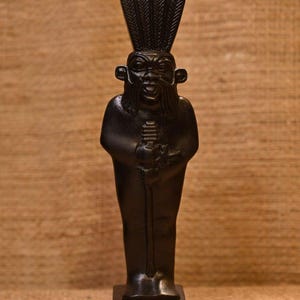 Ancient Egyptian Antiquities Bes God Statue – Rare Pharaonic Antique Stone Antiques B.C Collectible Artifact Sculpture