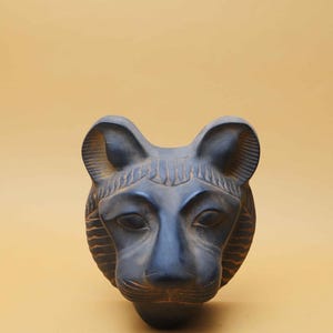 Pharaonic Sekhmet Statue - Handcrafted Stone Egyptian Goddess Sculpture, Ancient Art Decor