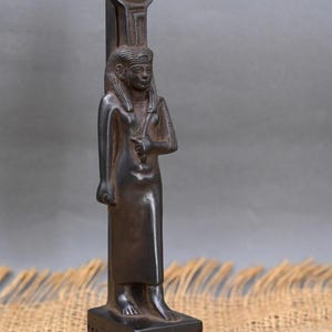 Nephthys God Ancient Egyptian Antiquities Statue – Rare Antique B.C Pharaonic Stone Sculpture Collectible Home Decor