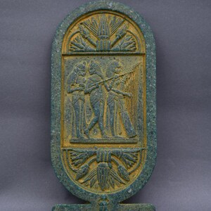 Authentic Pharaonic Relief Egyptian Stone Statue - Handcrafted Ancient Egypt Sculpture - Unique Egyptian Art Decoration