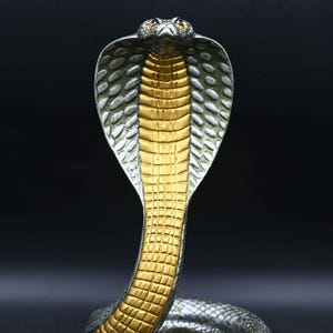 Rare Ancient Egyptian Uraeus Cobra Statue  Antiquities  B.C Pharaonic Antique Stone Antiques Collectible Decor