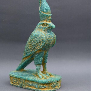 Horus Egyptian Statue | Handcrafted Stone Pharaoh Sculpture | Ancient Egypt Decor | Unique Gift Idea