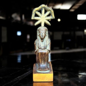 Rare Seshat Goddess Statue - Ancient Egyptian Wisdom & Writing Deity - Handmade Stone Sculpture - Egyptian Mythology Replica