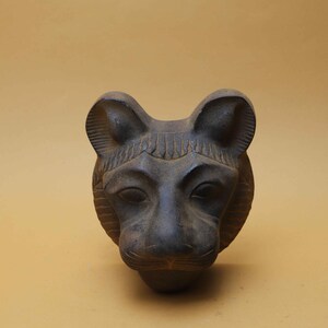 Pharaonic Sekhmet Statue - Handcrafted Stone Egyptian Goddess Sculpture, Ancient Art Decor