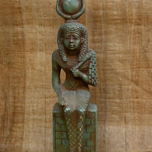 Hathor God Statue Ancient Egyptian Antiquities | Rare Pharaonic B.C Stone Antique | Egyptian Antiques Sculpture