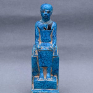 Imhotep Pharaonic Stone Statue – Egyptian Sculpture, Ancient Egyptian God, Handcrafted Stone Art