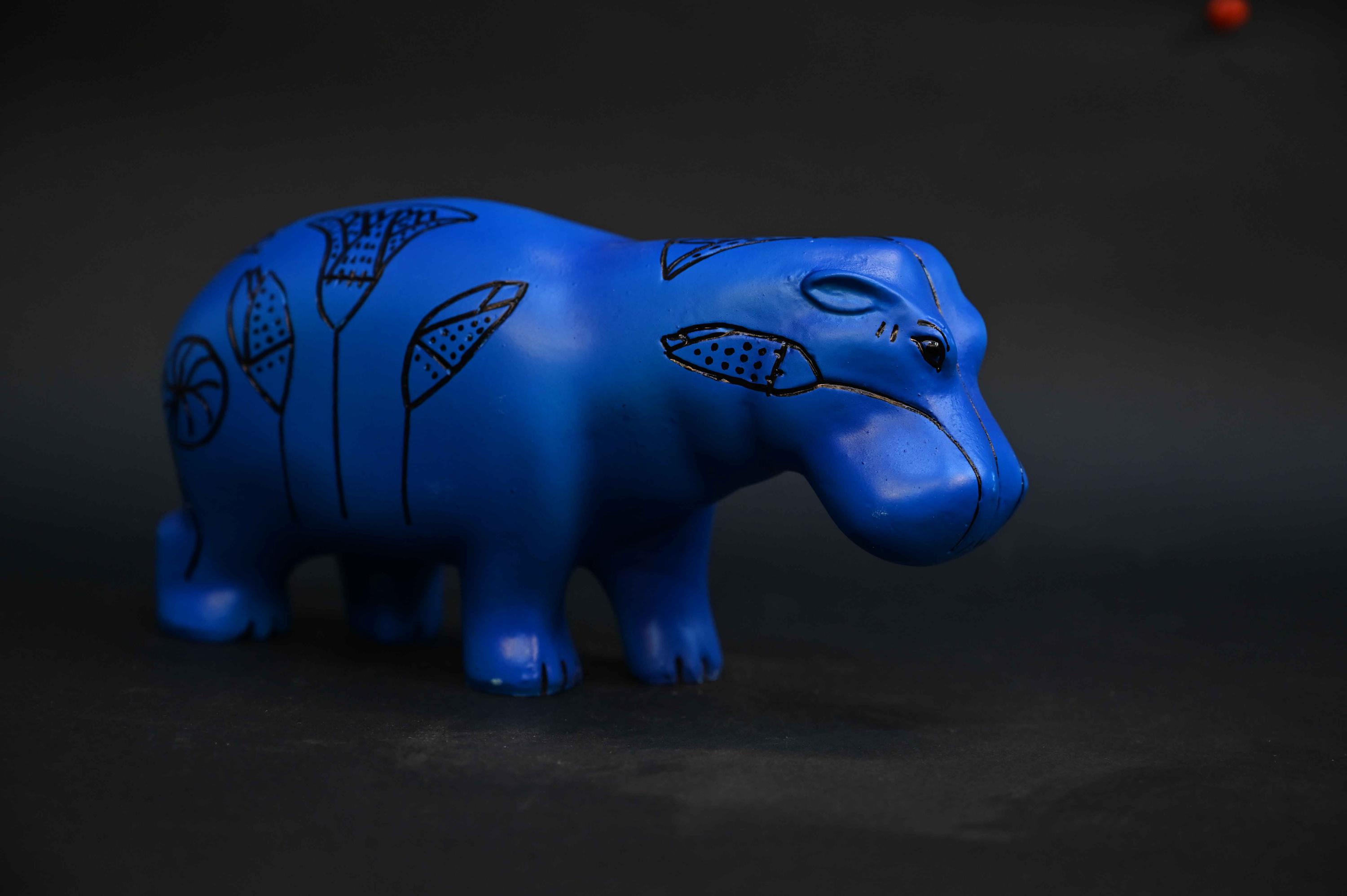 Egyptian blue hippo - Etsy 日本