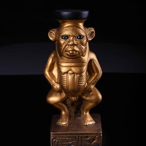 Ancient Egyptian Antiquities Statue Bes God – Rare Pharaonic Stone Antique, B.C. Egyptian Antiques, Handcrafted Collectible
