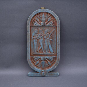 Authentic Pharaonic Relief Egyptian Stone Statue - Handcrafted Ancient Egypt Sculpture - Unique Egyptian Art Decoration