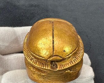 古代エジプトのスカラベ像：手彫りの石造アンティーク - Etsy 日本