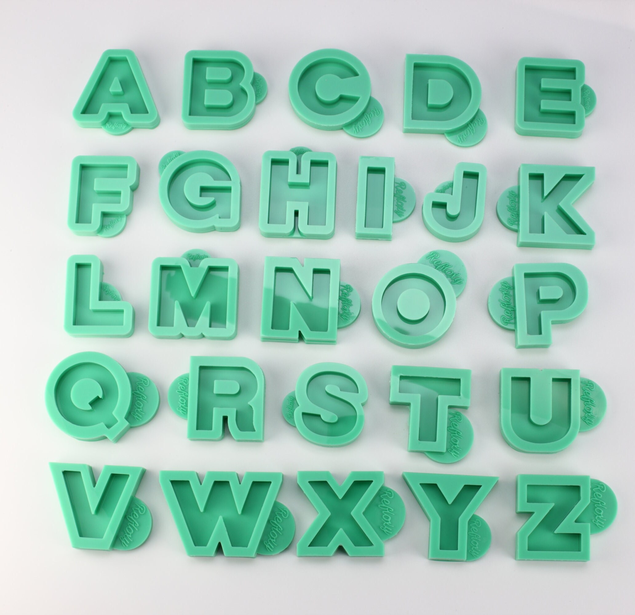 ABCO様注文品ハンドメイド A-Z Alphabet Letters Silicone Mold Keychain MOLD Pendant